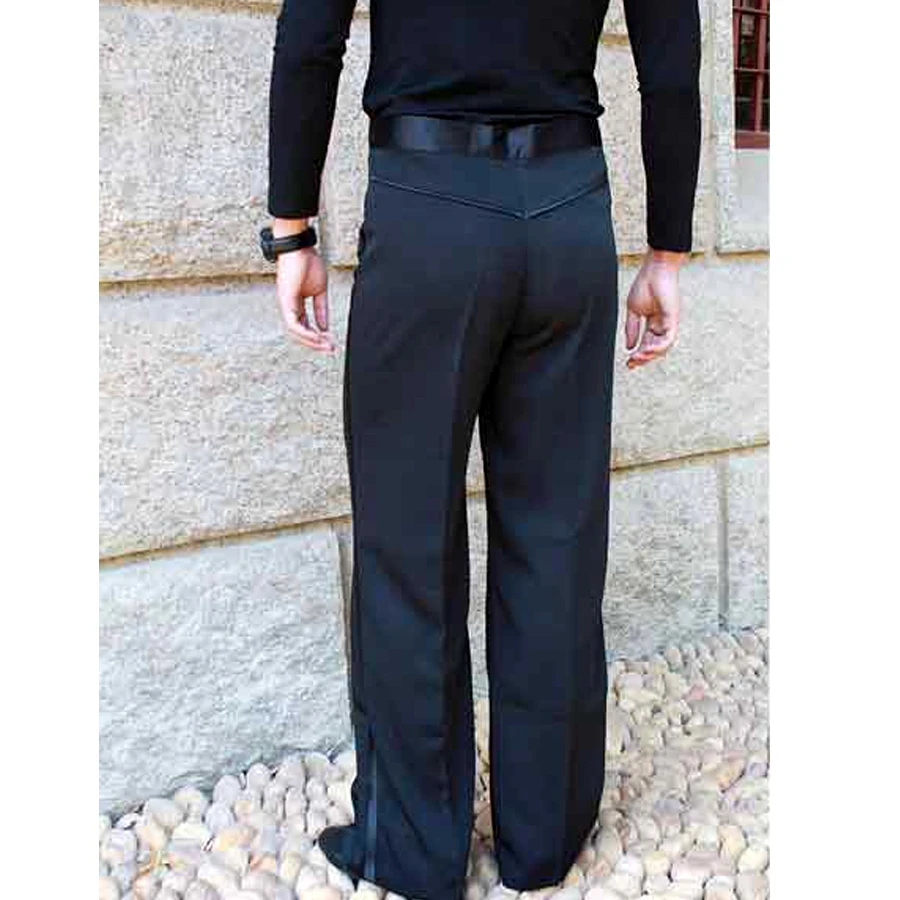 Горячая Распродажа! Мужские брюки для латиноамериканских танцев черные штаны