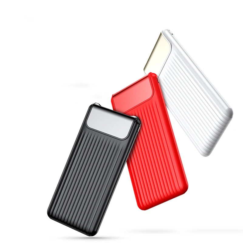 Мощность Bank 10000 мАч ЖК-дисплей Quick Charge 3 0 Dual USB внешний Батарея Зарядное устройство