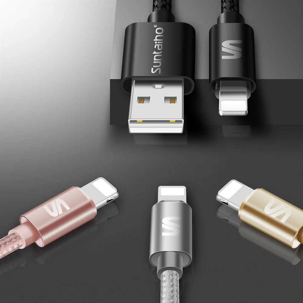 Suntaiho USB кабель для iPhone Xs Max Xr X 8 7 6 6s Plus 5 5S iPad Быстрая зарядка кабель зарядное устройство для мобильного телефона для iPhone шнур для передачи данных