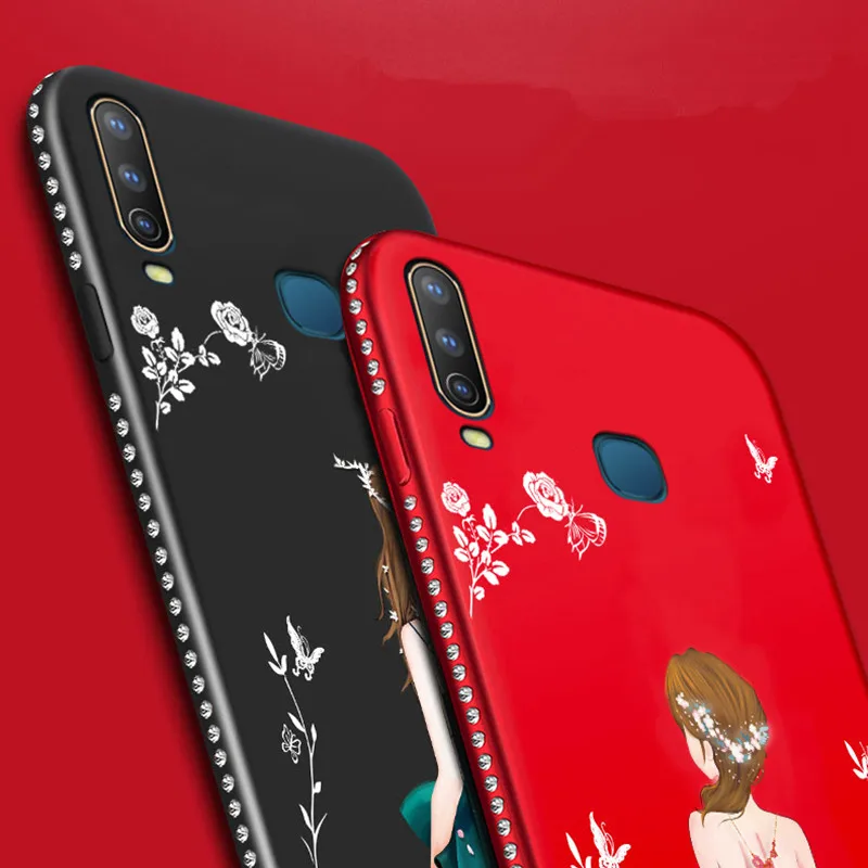 Роскошный Ударопрочный силиконовый чехол Vivo Y17 для Y3 Y12 Y15 X27 V11 V11i V15 S1 Y81 Y71 Goddess Shell |