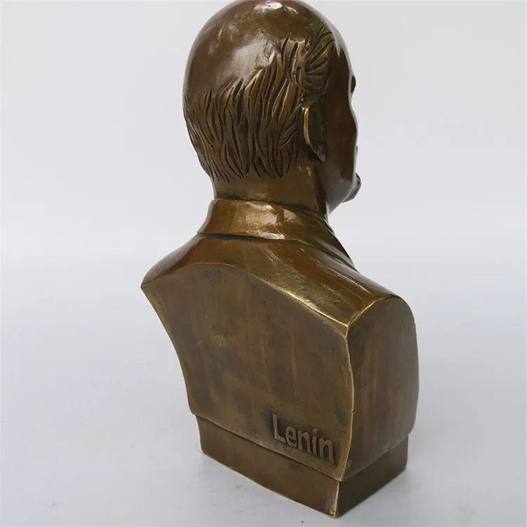 Русская статуя из чистой меди средней длины Ленина поделки для украшения дома
