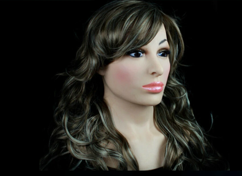 [Sf 14] Высококачественная полноголовая настоящая маска для лица Женская