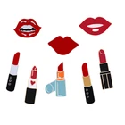 Сексуальные красные губы губная помада мультфильм Броши женские губы эмаль булавки джинсовые куртки отворот булавка модная сумка значки ювелирные изделия фестиваль подарки