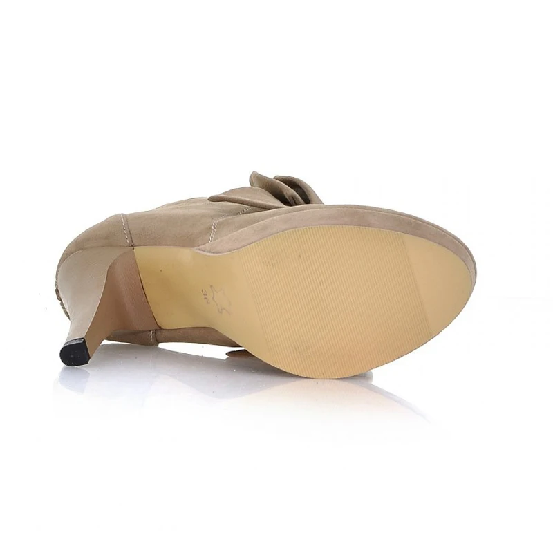 Туфли-лодочки на платформе с большим бантом 2 цвета дамская осенняя и весенняя