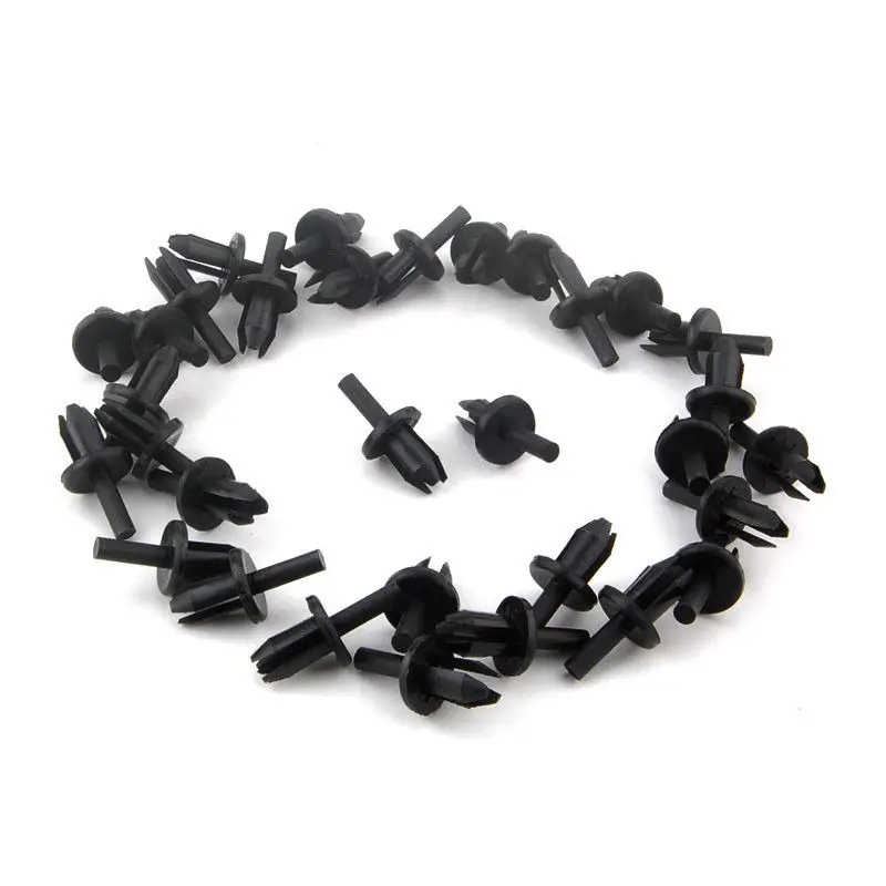 Барбекю @ FUKA, 50 шт в наборе, Пластик заклепки зажимы 16186729901C Нейлон Клип Автомобильное отделка застежка подходит для VW Golf Jetta (Фольксваген Джетта)