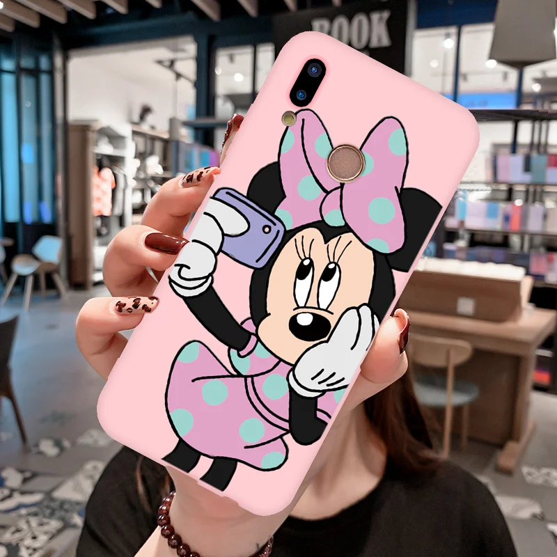 minizp Мягкий матовый розовый чехол для huawei P30 P8 P9 P10 P20 Pro Lite P Smart Y5 Y6 Y7 Prime Y6 Y9 Pro девочек чехол - Цвет: minizp
