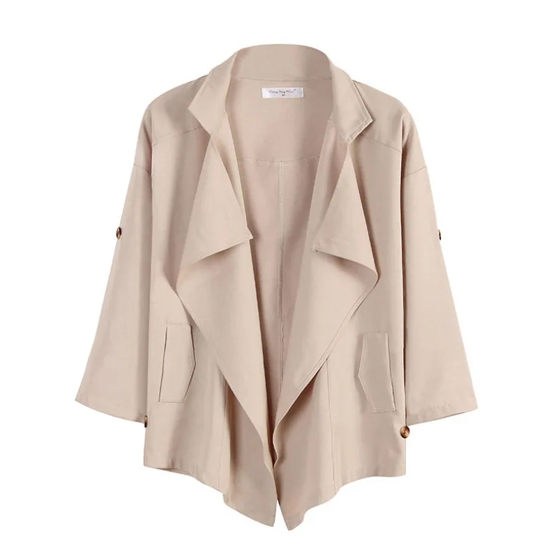 Новинка 2019 года Для женщин модное пальто Дикий нагрудные нерегулярные длинными