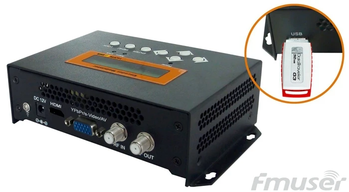 Бесплатная доставка FUTV4656 DVB T/DVB C (QAM)/ATSC MPEG 4 AVC/H.264 HD энкодер модулятор|encoder modulator|hd