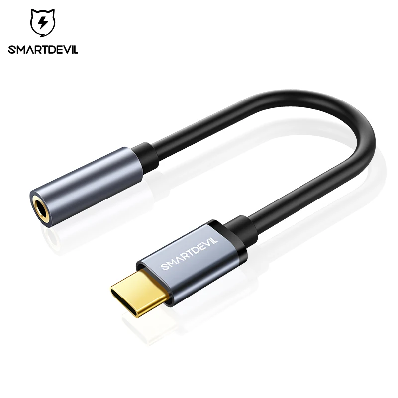 

SmartDevil type-c to 3.5mm jack earphone cable usb c to 3.5 headphone audio adapter for huawei mate10 pro xiaomi 6/note 3/mix 2