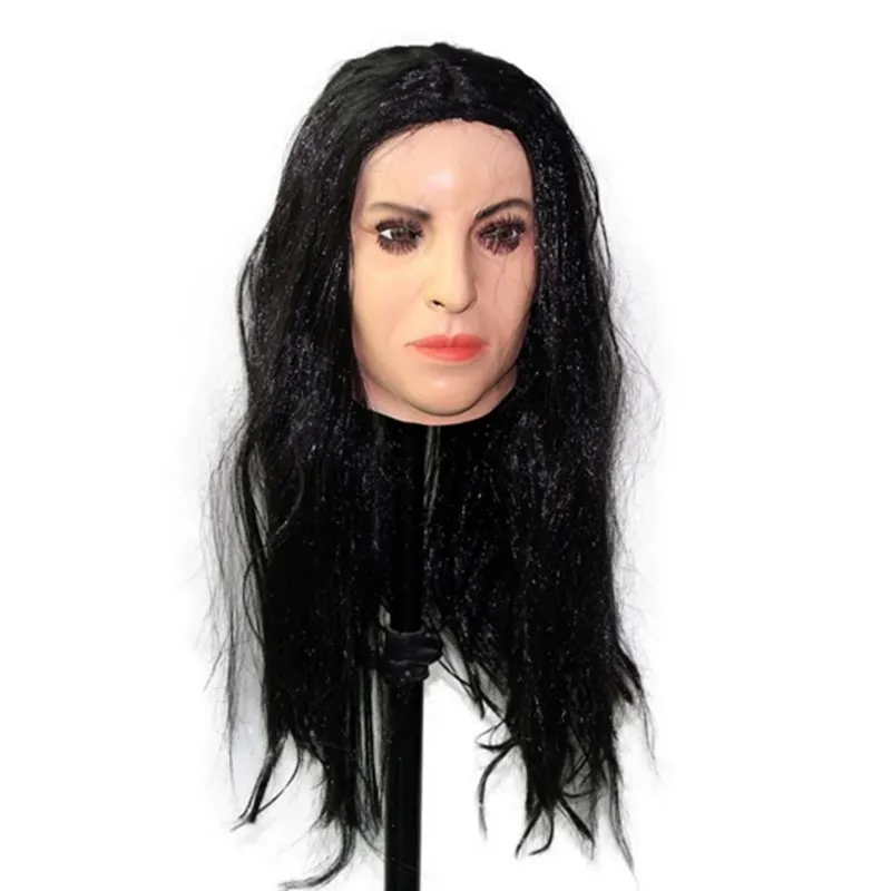 Хэллоуин латексная Реалистичная женская маска для кроссдресса маска|Маски