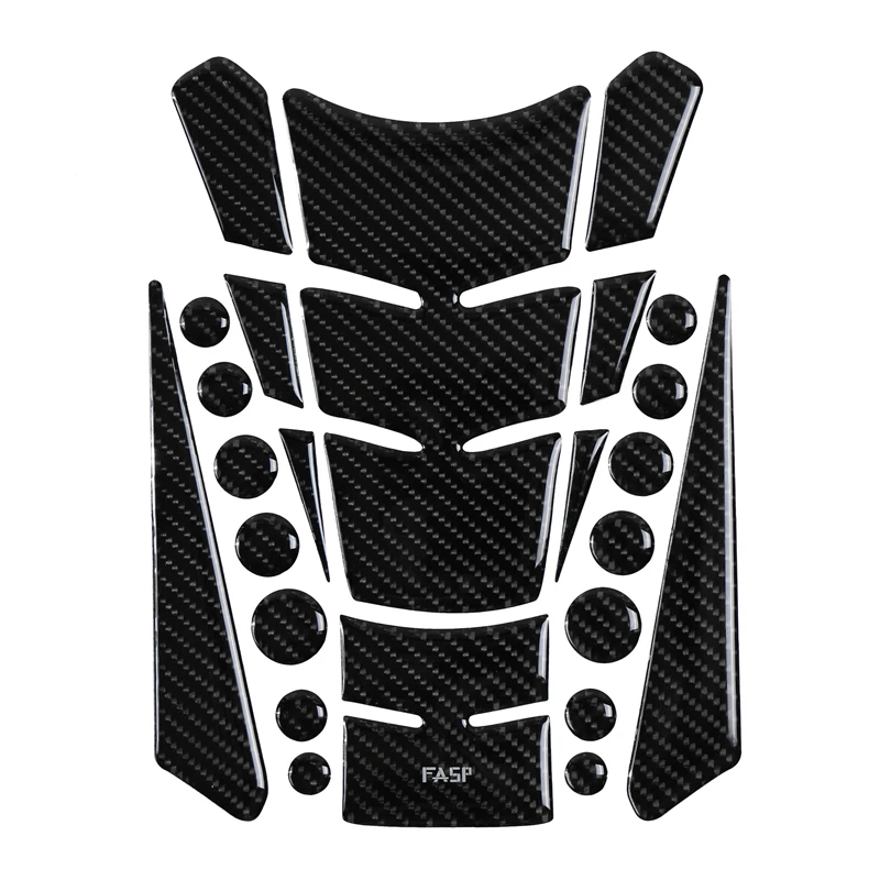5D Carbon Fiber Motorcycle Fuel Tank Pad Cap Decals Gas Cap Sticker For YAMAHA Kawasaki Honda Suzuky - Цвет: 4