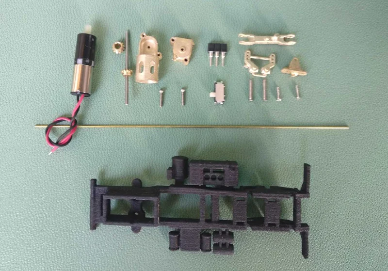 Dasmikro Das87 Das87E01 HO Масштаб 1/87 двухосный грузовик шасси Быстрый DIY комплект без кузова