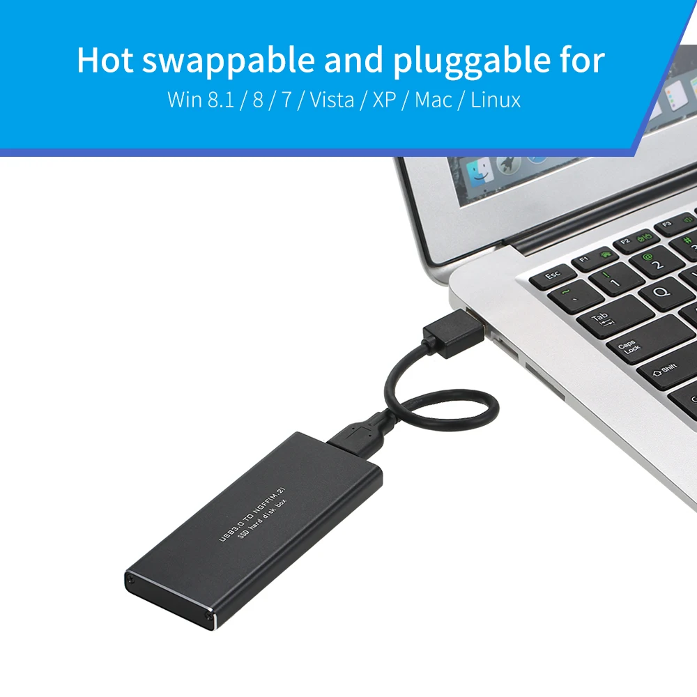 Корпус адаптер NGFF M.2 на USB 3 0 5 гбит/с SSD с UASP подходит для 2230 / 2242 2260 2280 мм ноутбуков|ssd