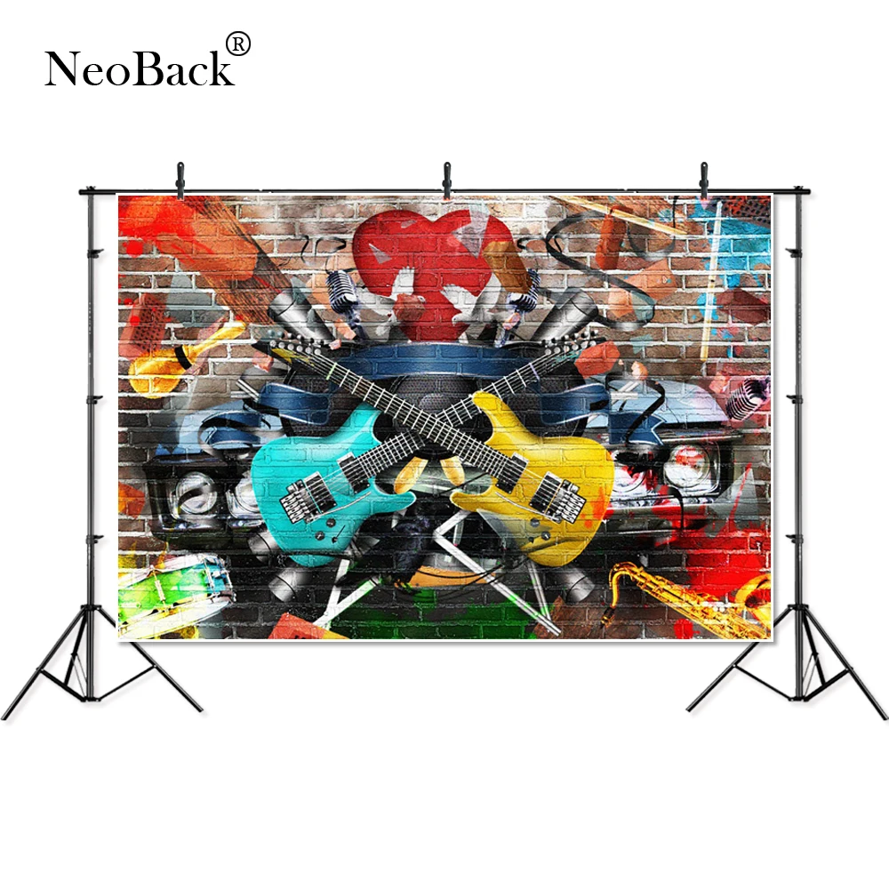 NeoBack Виниловый фон для фотосъемки с изображением из мультфильма город граффити