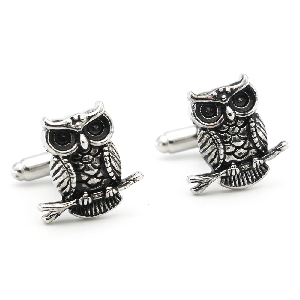iGame New Arrival Cuff Links Vintage Owl Design Quality Brass Material Fashion Cufflinks Free Shipping | Украшения и аксессуары