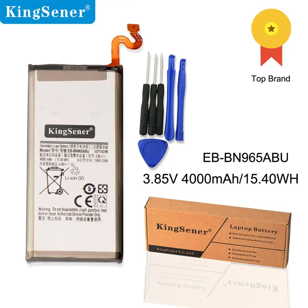 Фото Аккумулятор KingSener для Samsung Galaxy Note 9 N9600 EB-BN965ABU N960 N960U SM-N9600 SM-N960F 4000mAh №1
