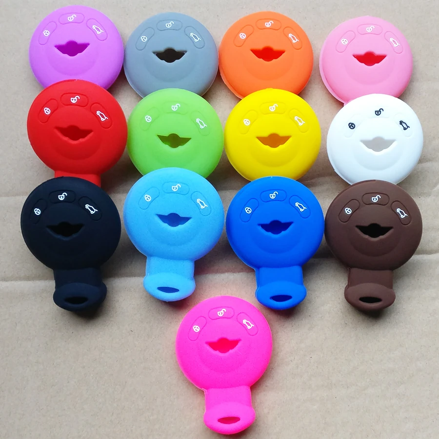 13 color Silicone car Key Case Cover For Bmw Mini Cooper key card original cover silicone Car-style Accessories | Автомобили и