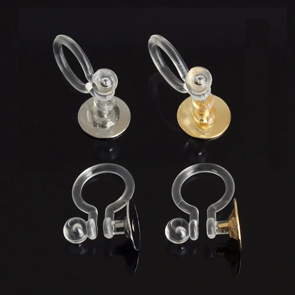 LOULEUR 10 шт./лот круглые сережки золотистого и серебристого цветов подходят для 6 мм