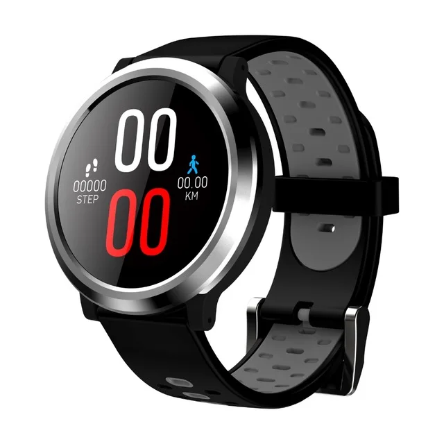 TLXSA Bluetooth умный спортивный фитнес-трекер, часы, пульсометр, монитор артериального давления, браслет для здоровья, подходит для Android iphone - Цвет: black