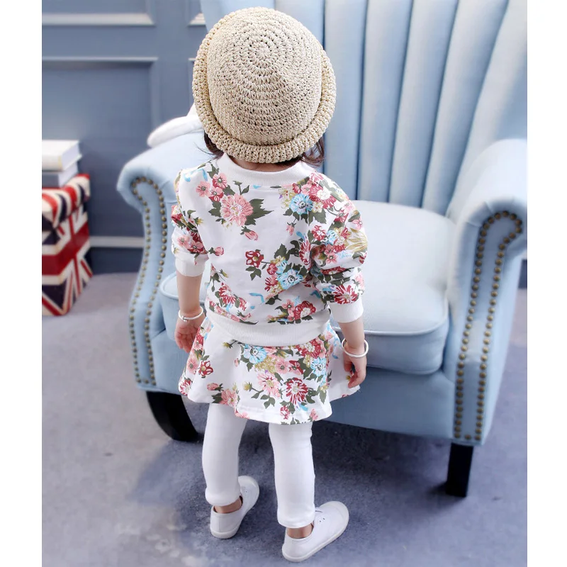 Комплекты одежды для маленьких девочек весна осень одежда костюм детская юбка