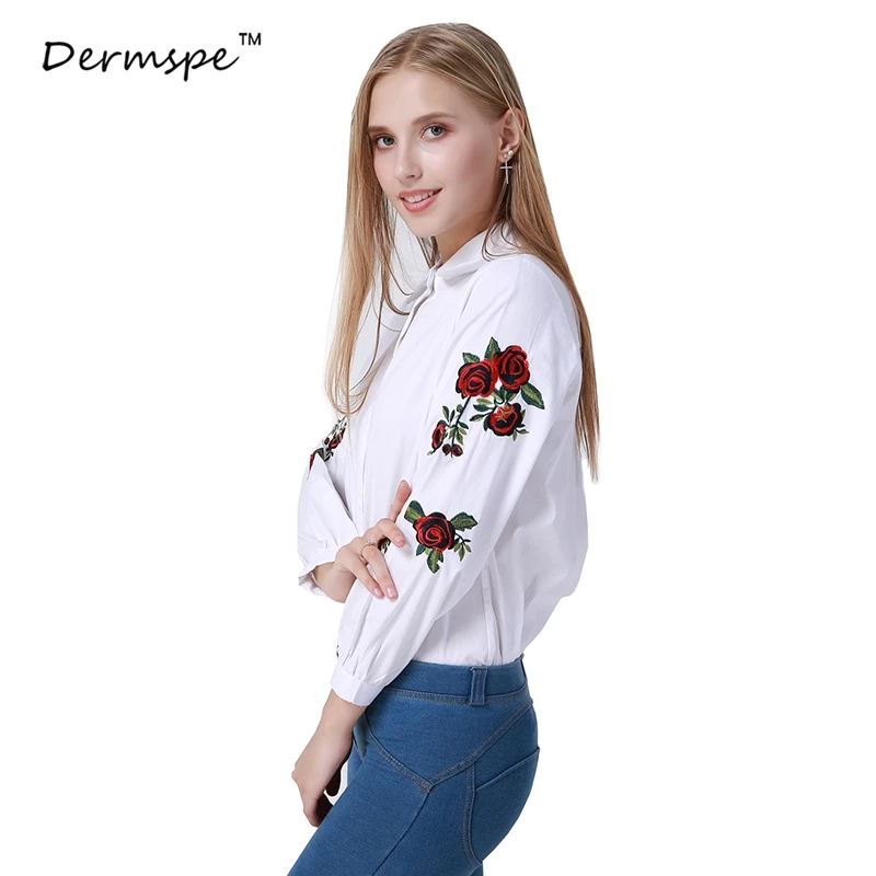 Blusas Плюс Размеры рубашка Для женщин топы Blusa блузки Вышивка 2018 5XL плюс женская