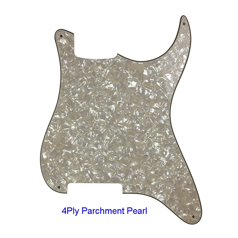 4Ply Parchment Pearl Pleroo качество 4 гитара отверстия Stratocaster накладку Пустой материал для Страт Стиль на заказ - Цвет: 4Ply Parchment Pearl