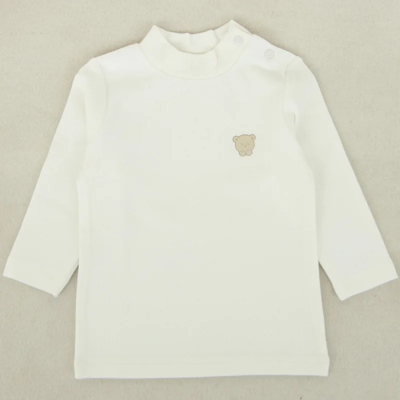 Одежда для малышей футболка с высоким воротом детская одежда маленьких