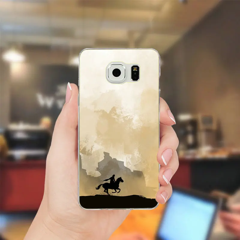 Person Riding Horse Silhouette Soft Slim TPU Phone Case for Samsung Galaxy Note 2 3 4 5 8 S2 S3 S4 S5 Mini S6 S7 S8 S9 Edge Plus | Мобильные