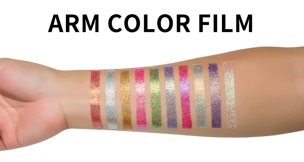 Горячая Мода Shimmer Свободные Тени для век Пудра Макияж Пигмент Водонепроницаемый Блеск Тени для век 3D телесный металлик глаза Пудра Косметика