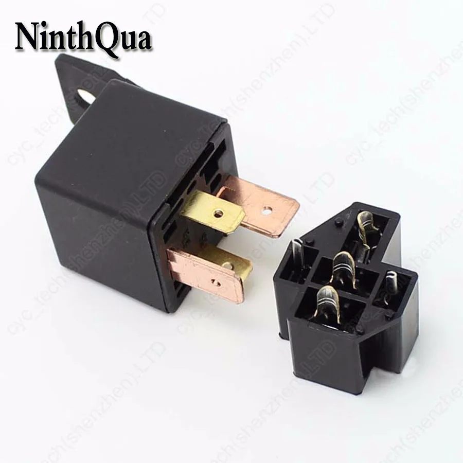2 комплекта 80A 12 В/24 В высокое Мощность ток Car/автомобильной 4Pin pcb-реле розетки