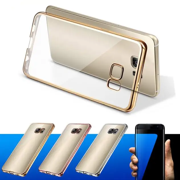 Мягкий чехол из ТПУ на заднюю панель для Samsung Galaxy S7 Edge Coque S7edge S 7 чехлы с полной
