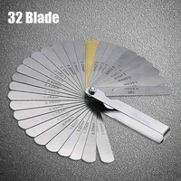 zhuangqiao 32 blades feeler gauge metric gap filler 0 04 0 88mm thickness gage tool for motorcycle valve measurement
