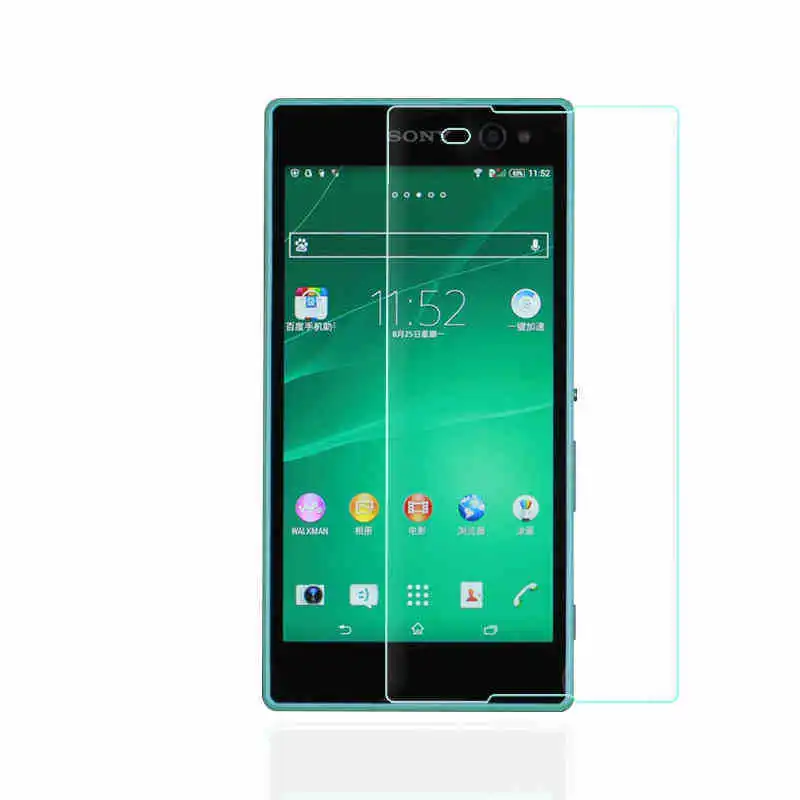 Взрывозащищенное Закаленное стекло для защиты экрана Защитная пленка sony xperia c 3 c3