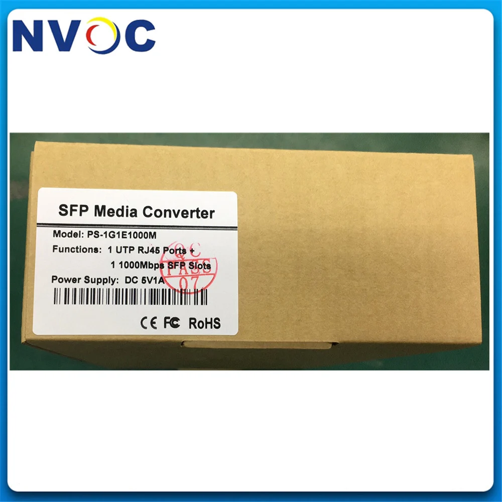1000 м 1RJ45 + 1 гигабитный SFP порт Ethernet неуправляемый волоконно оптический коммутатор