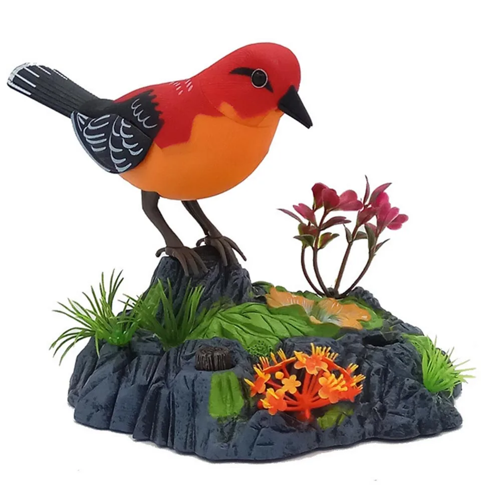 Моделирование Птица игрушка пение Chirping для птиц Голосовое управление