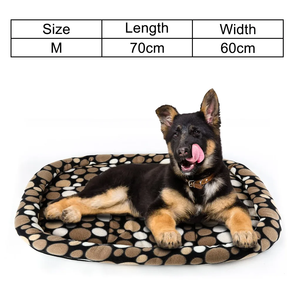 Brown Dot COO021 Коврик для кровати для собак, подушка для кровати для домашних животных, для маленьких и больших собак, кошек, щенков, дивана для собак, коврик для кошек, диван-кровать, одеяло и подушки, согревающий - Цвет: Brown Dot COO021