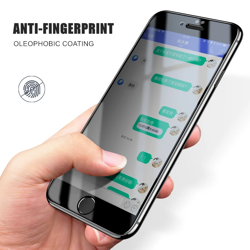 Закаленное стекло GURIOO Premium Privacy для iPhone X 4S 6 6s 7 8 Plus 5 5S защита экрана Plus|Защитные