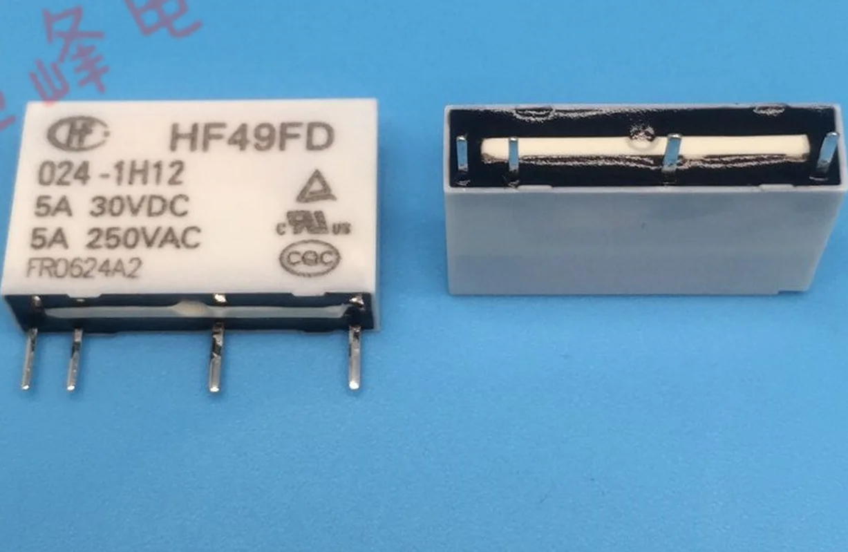 Бесплатная доставка, 20 шт./лот, новое реле высокой частоты, фотоэлемент HF49FD 024-1H12, заменить фотоэлемент, 5 А, 250 В переменного тока, 4 контакта