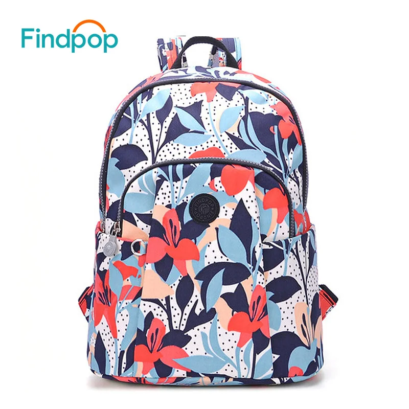 Рюкзак Findpop с цветочным принтом для женщин подростков 2017 вместительные школьные
