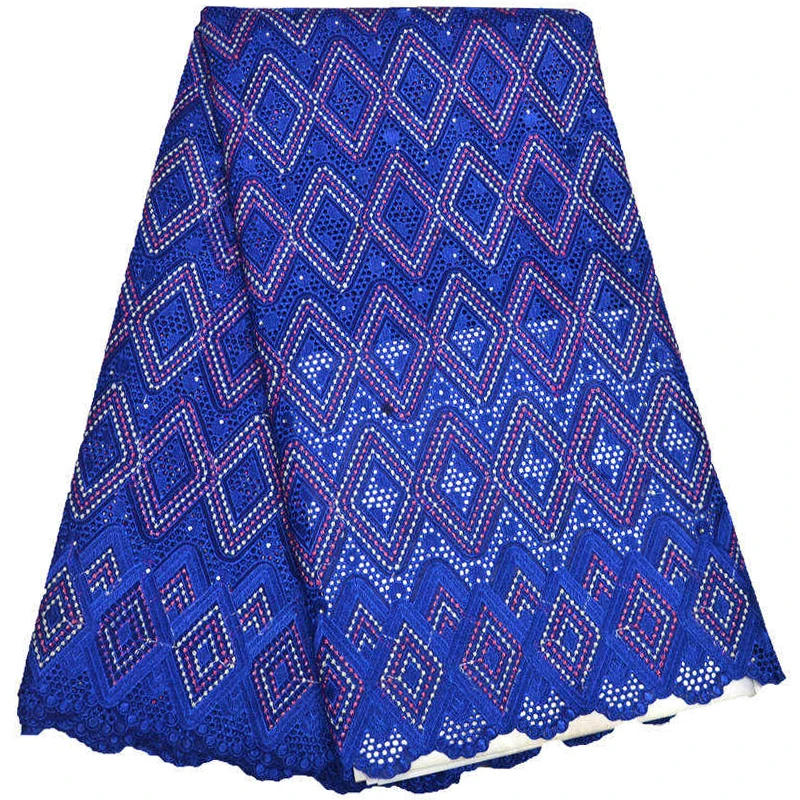 2017 Африканский хлопок вуаль кружевной ткани Высокое качество нигерийский