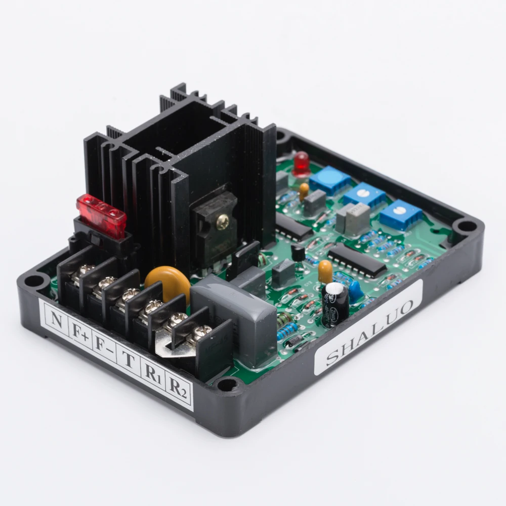 SHALUO GAVR12A регулятор AVR бесщеточный Универсальный автоматический регулятор напряжения генератор программист Электрический стабилизатор напряжения