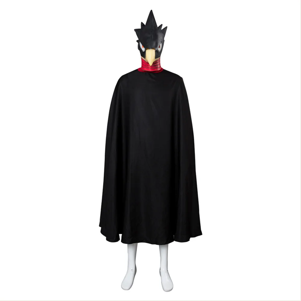 Мой герой Academia Boku без Tokoyami Fumikage маска орла с плащ костюм для косплея Наряд полный