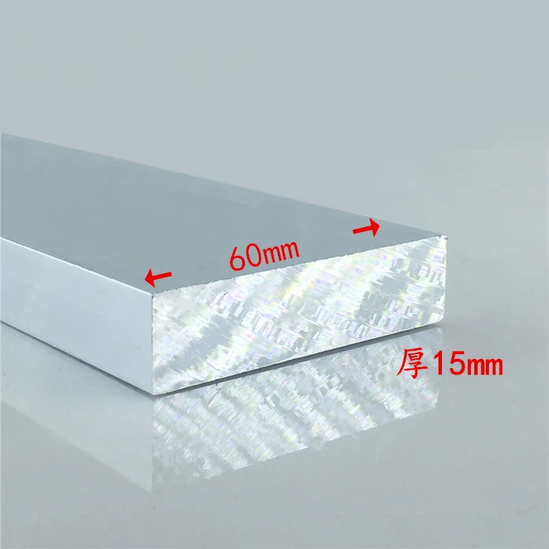 

Aluminium alloy plate 15mmx60mm article aluminum 6063-T5 oxidation width 60mm thickness 15mm length 200mm 1pcs