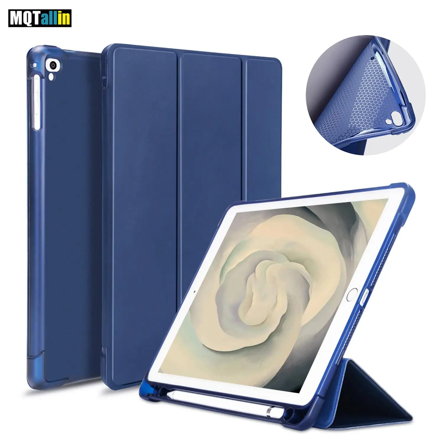 Для новой модели ipad 2017 2018 чехол с держателем для карандашей тонкий защитный
