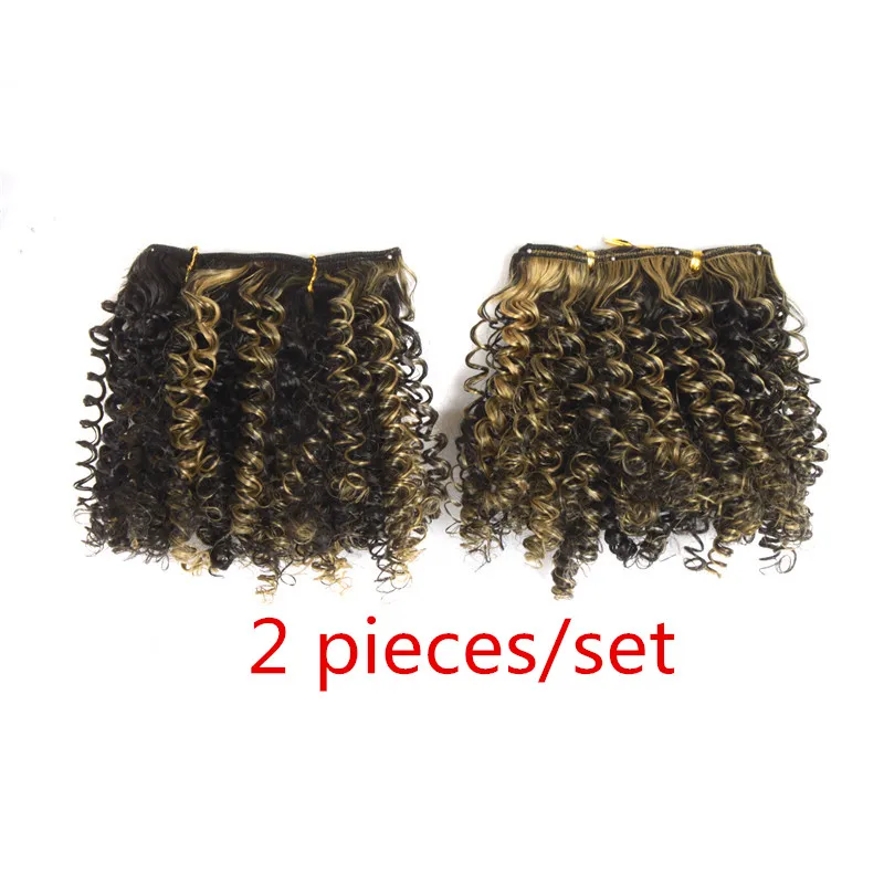 MapofBeauty 2 шт./компл. курчавые пучки вьющихся волос натуральные черные и смешанные