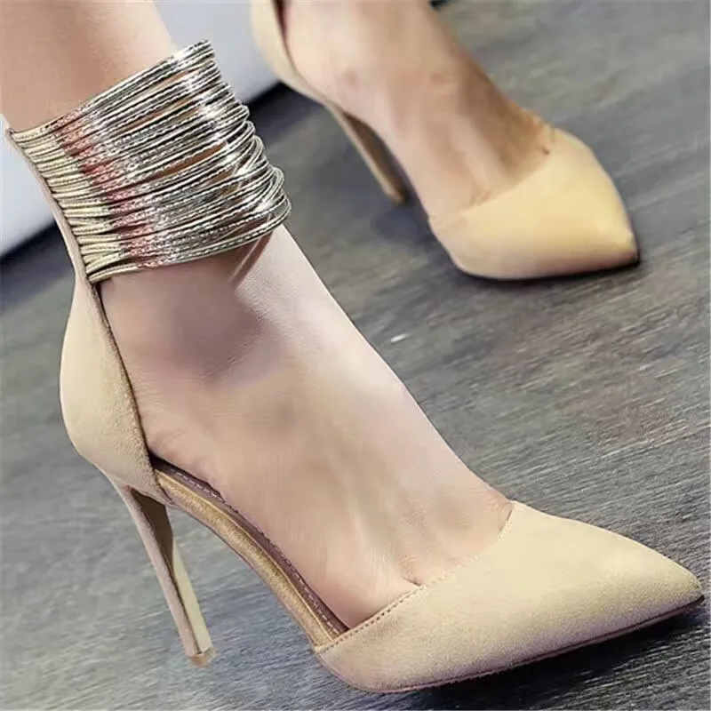 Лидер продаж красные бежевые черные замшевые туфли лодочки с острым носком