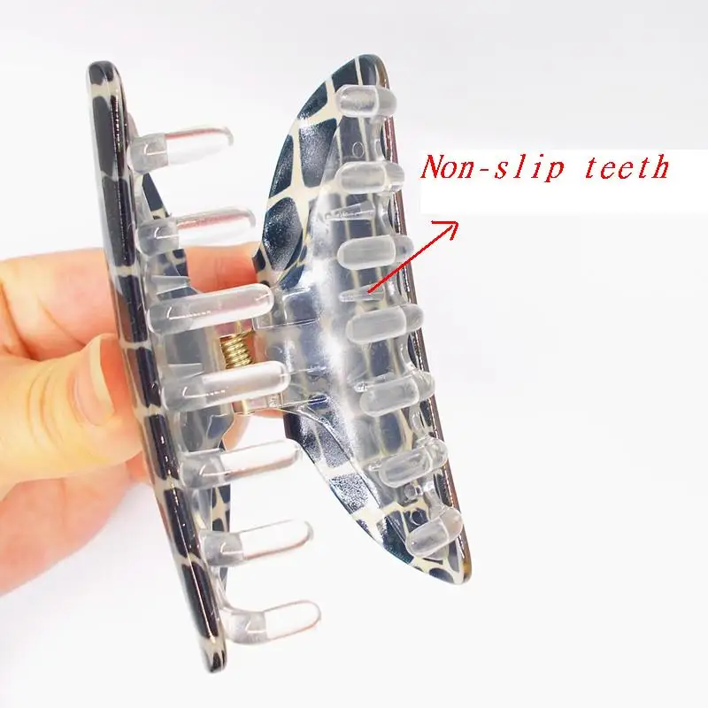 

Flower Hair Clamp Cute High Quality Acrylic Hair Claw Clip Clamp Large 7cm Long Girls Hair Clips For Women Daily Ponytail Hair A
