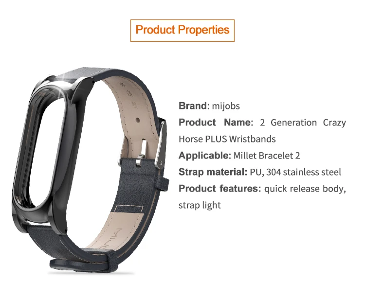 Mi jobs mi band 2 pu Кожаный ремешок стильная простота подходит для Xiao mi band 2 Xiaomi mi 2 аксессуары