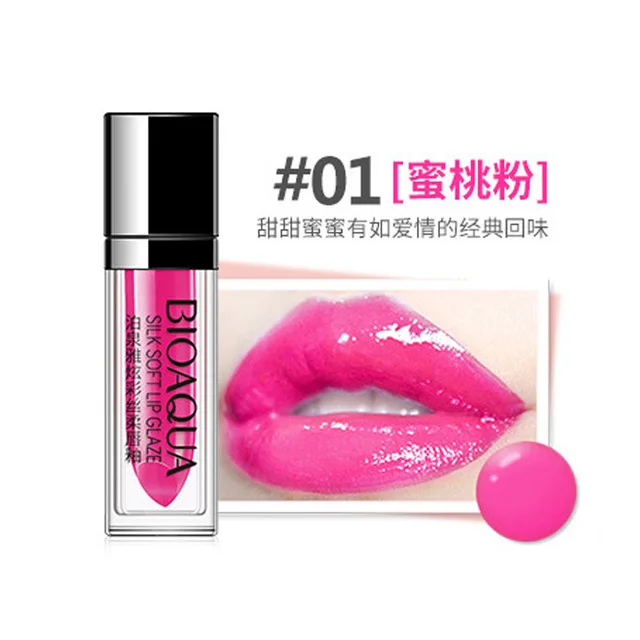 BIOAQUA фирменные разноцветные шелк мягкий блеск для губ увлажняющий Moisture Lipstick Полный губы ТИНТ не просто исчезают без помада чашки глазури - Цвет: Армейский зеленый