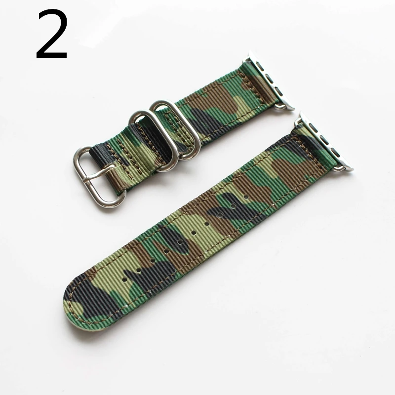 MERJUST AAA Quality Fashion Sport Camo Nylon Watchband correa Apple Watch Series 1 2 3 4 Bracelet 38mm 40mm 42mm 44mm Iwatch